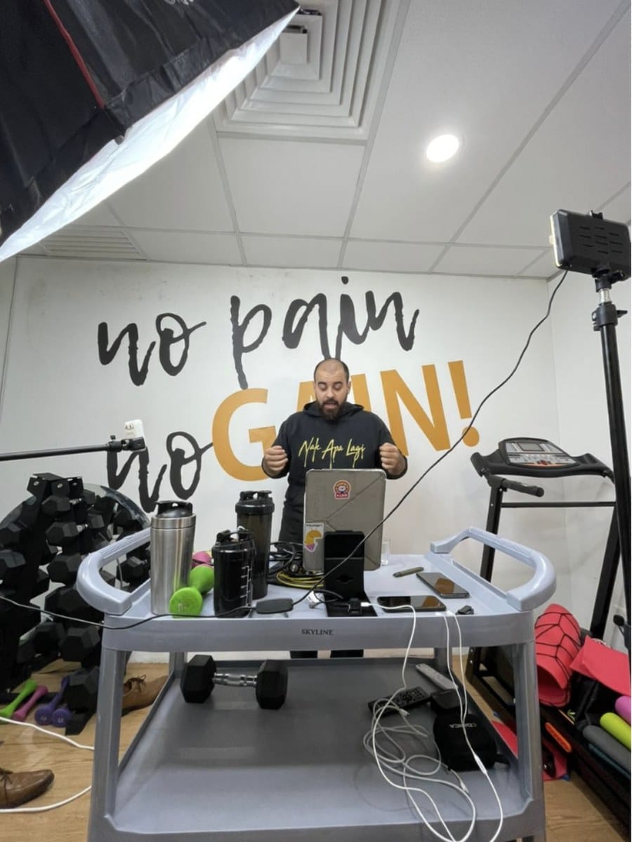 Live commerce session in our studio